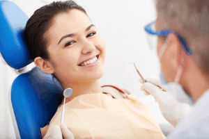 a smiling patient